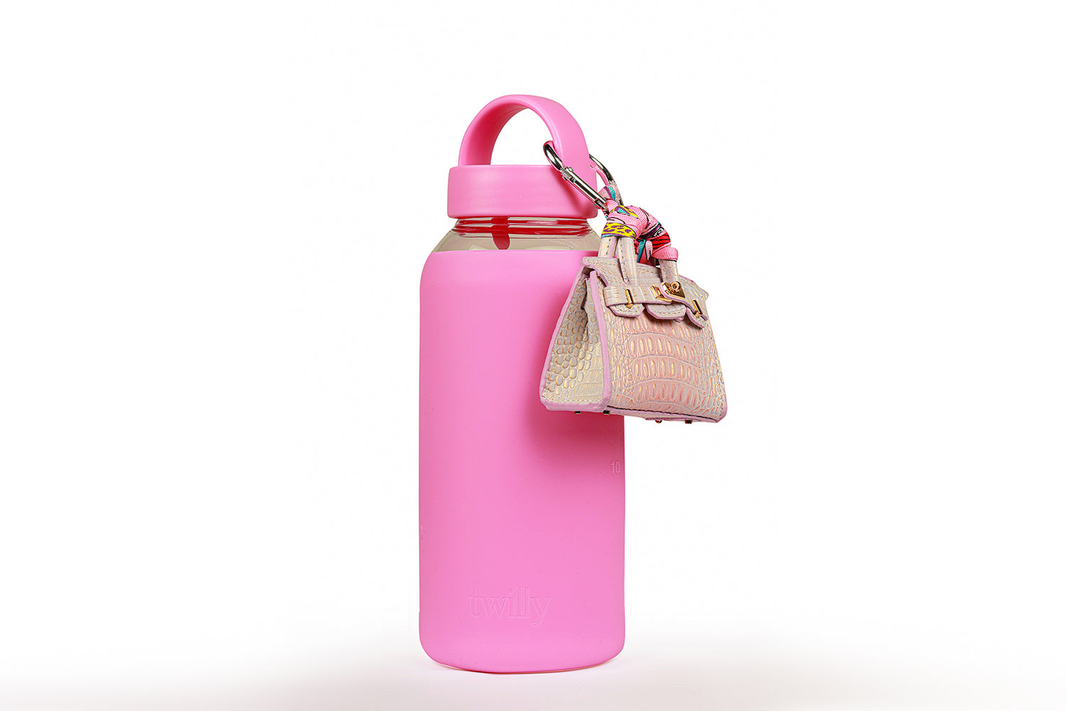 "Cosmic Glaze" - Light Pink Mini Bag Charm