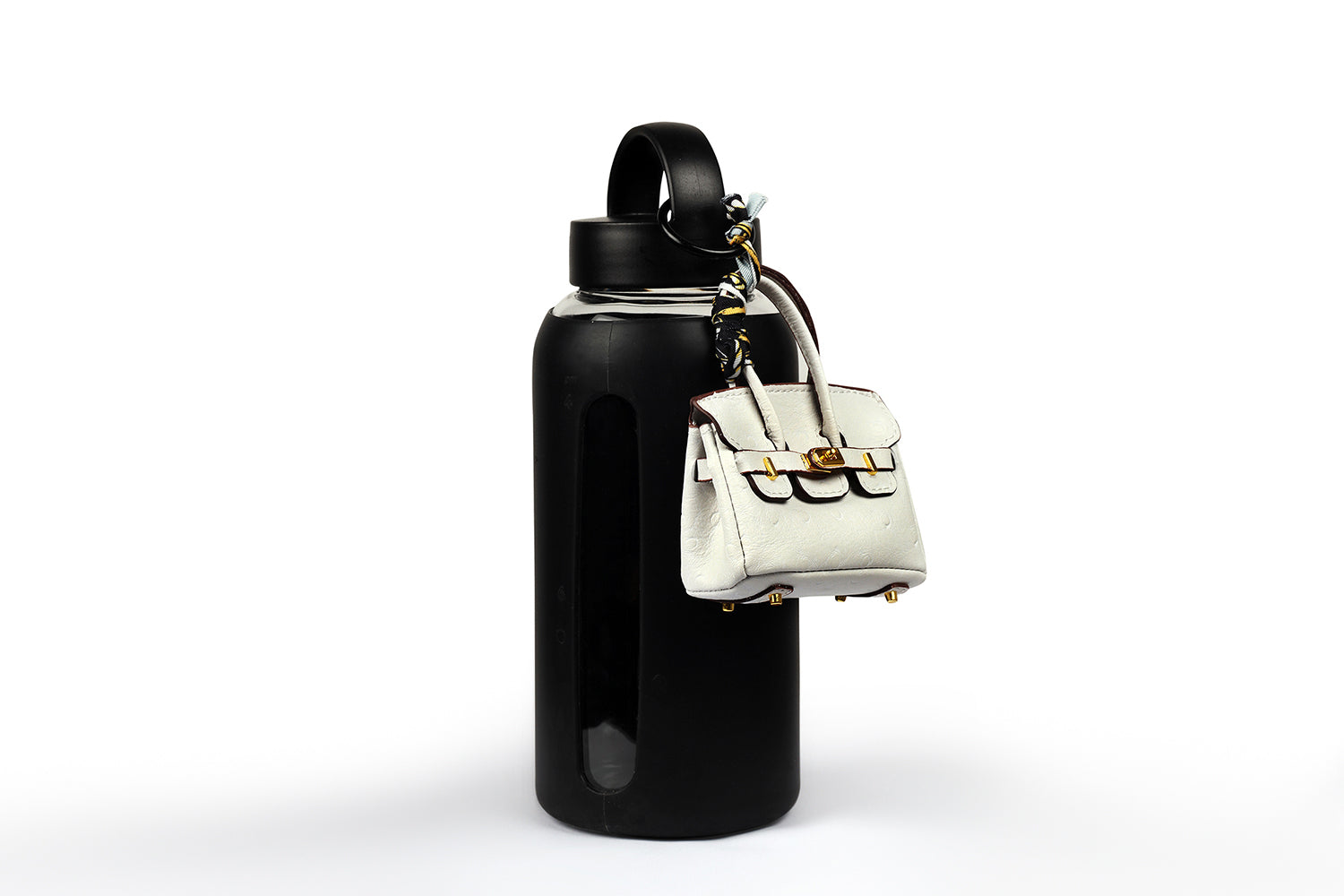 "Cream Circuit" - Cream Mini Bag Charm